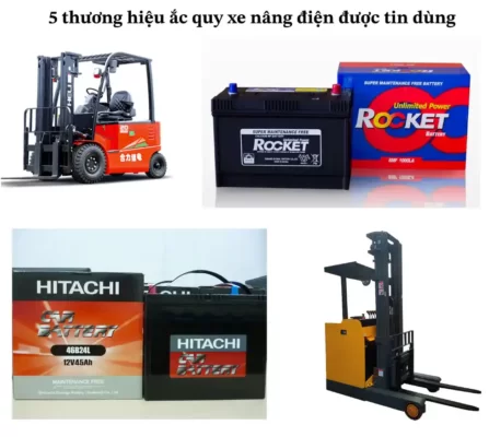 5 thương hiệu ắc quy xe nâng điện được tin dùng