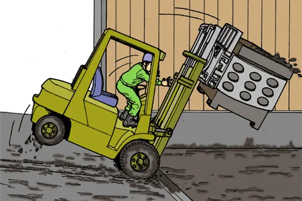 Sử Dụng Xe Nâng Điện Quá Tải Trọng Cho Phép