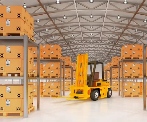 Không tính đến chiều cao kệ và không gian kho